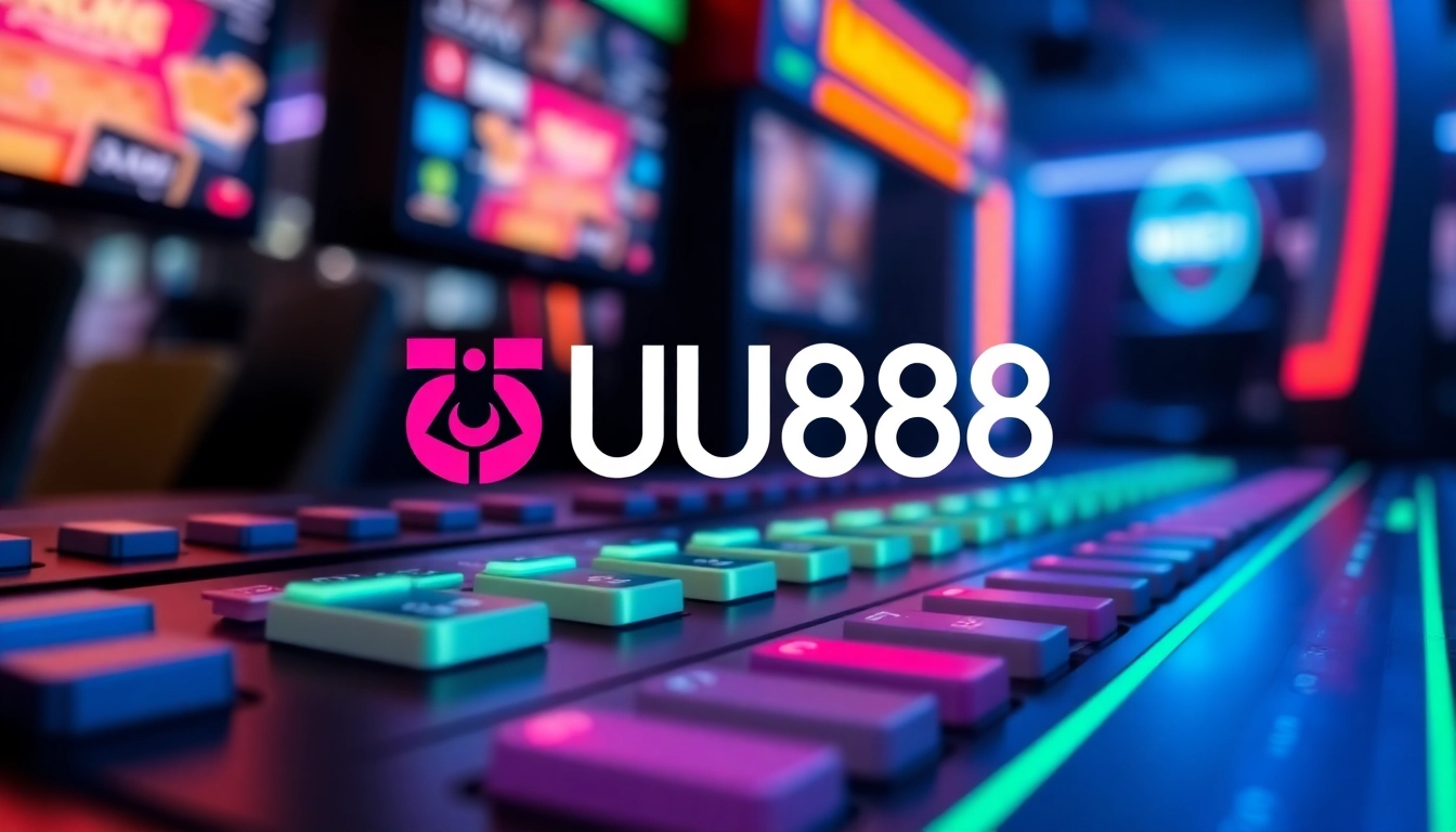 Clear depiction of the UU88 logo on a digital gaming platform, highlighting innovative interface and engaging design for online casino users.