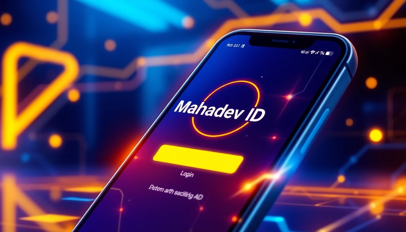 Mahadev ID login screen on a smartphone, showcasing a secure and user-friendly betting platform interface, emphasizing safety and ease of access for users.