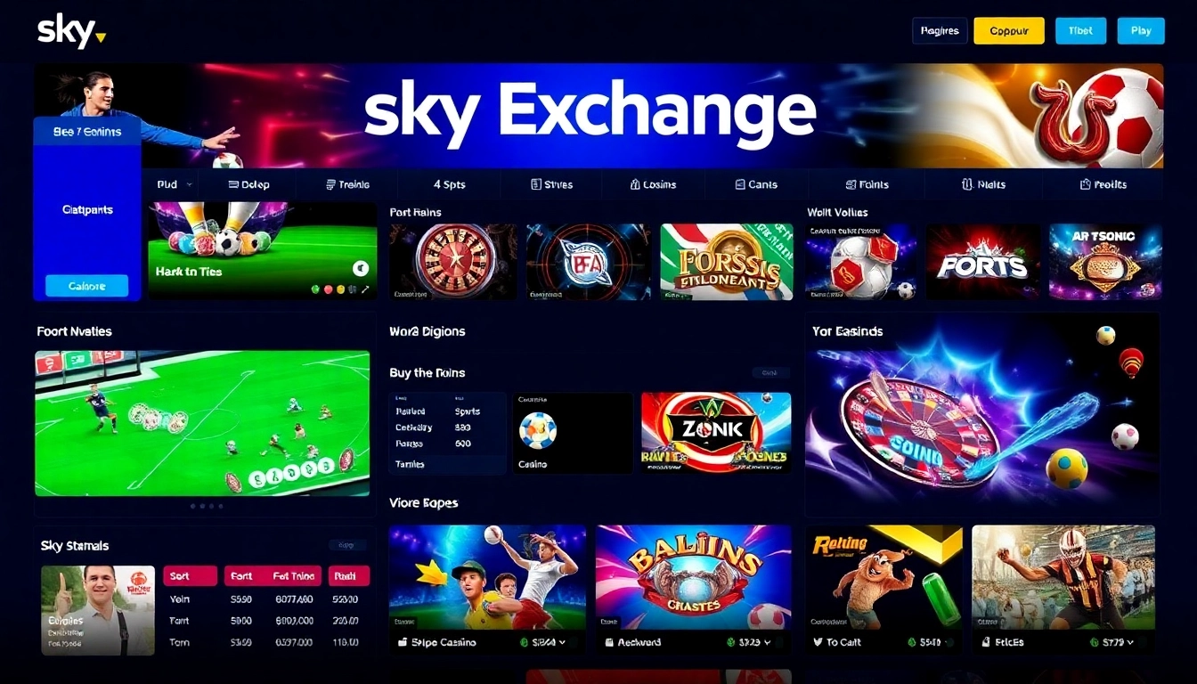 Sky Exchange Id enables quick access to secure sports betting and casino games on a sleek online platform, with users placing bets effortlessly.