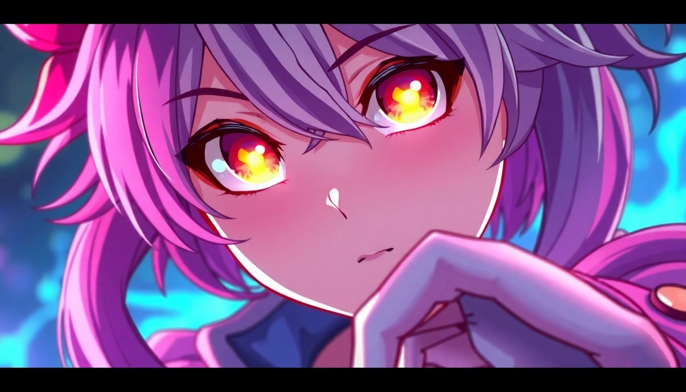 AI hentai generator creating detailed anime character with vivid colors and intricate background, enhancing realism and immersion.