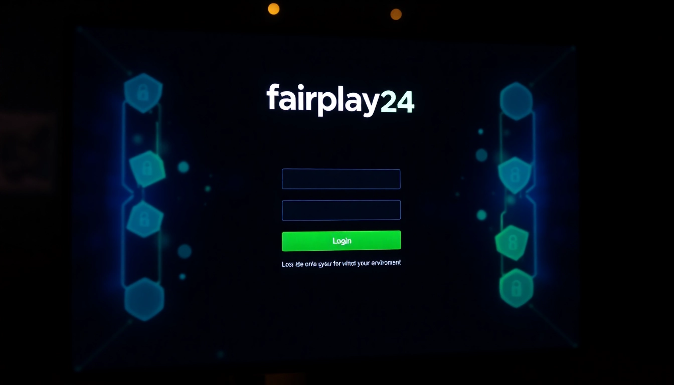 Secure fairplay24 login screen with user-friendly interface and vibrant design elements for
